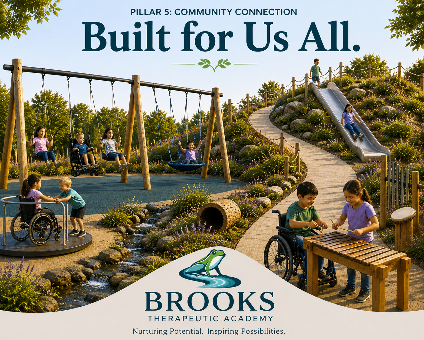 Built for Us All: Brooks creates structured, supported, reciprocal opportunities for people with and without disabilities to participate, contribute, and build real relationships.